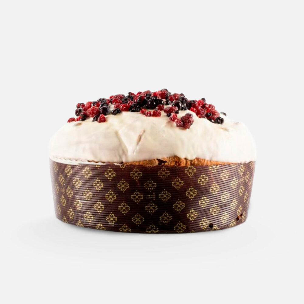 Panettone con cioccolato bianco e crema ai frutti di bosco - immagine 2