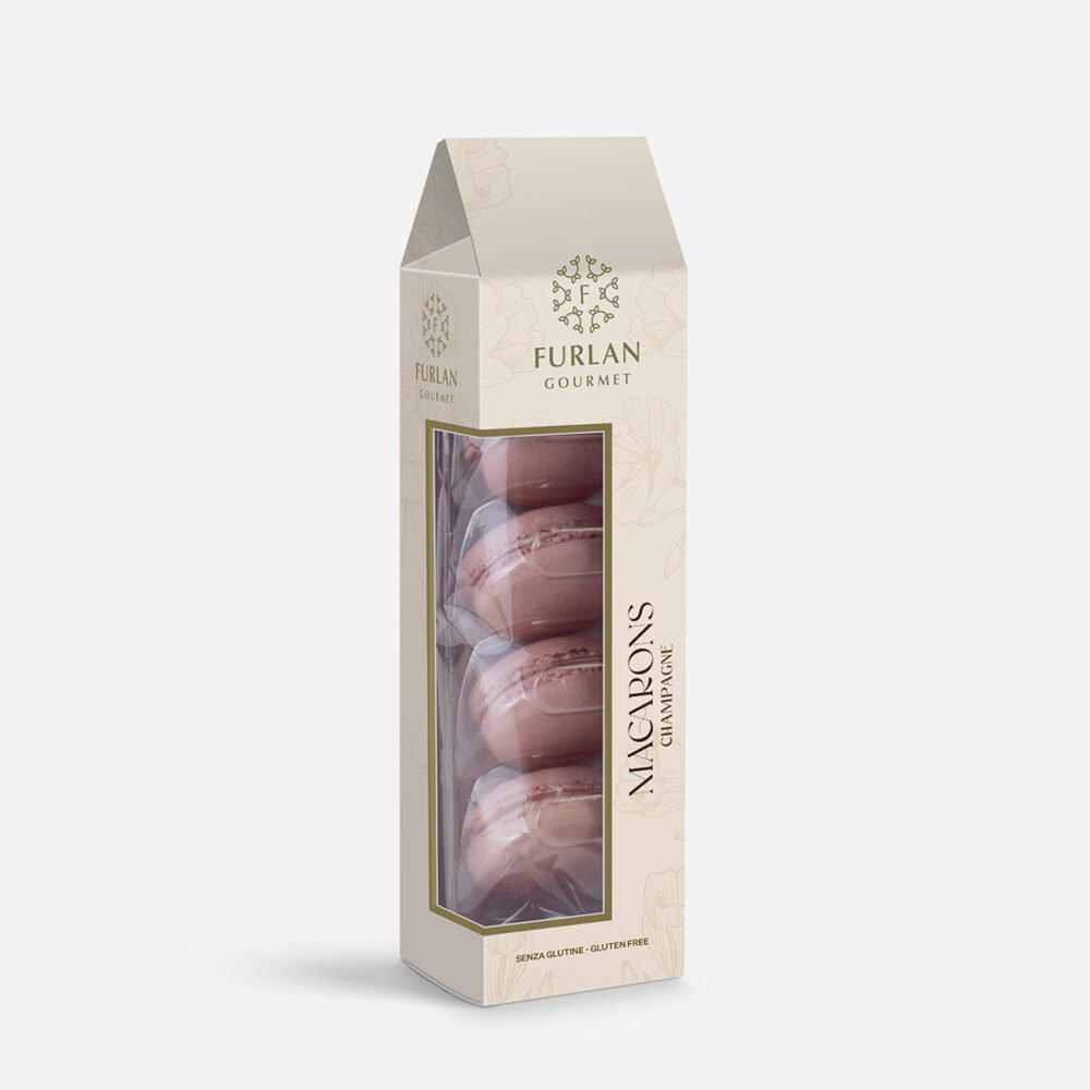Meringhe alle Mandorle farcitura al gusto champagne - 4 Macarons