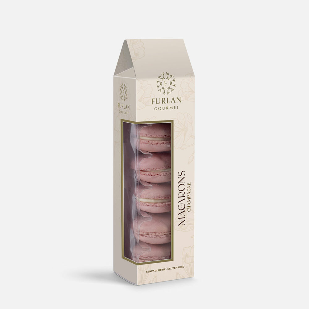 Meringhe alle Mandorle farcitura al gusto champagne - 6 Macarons
