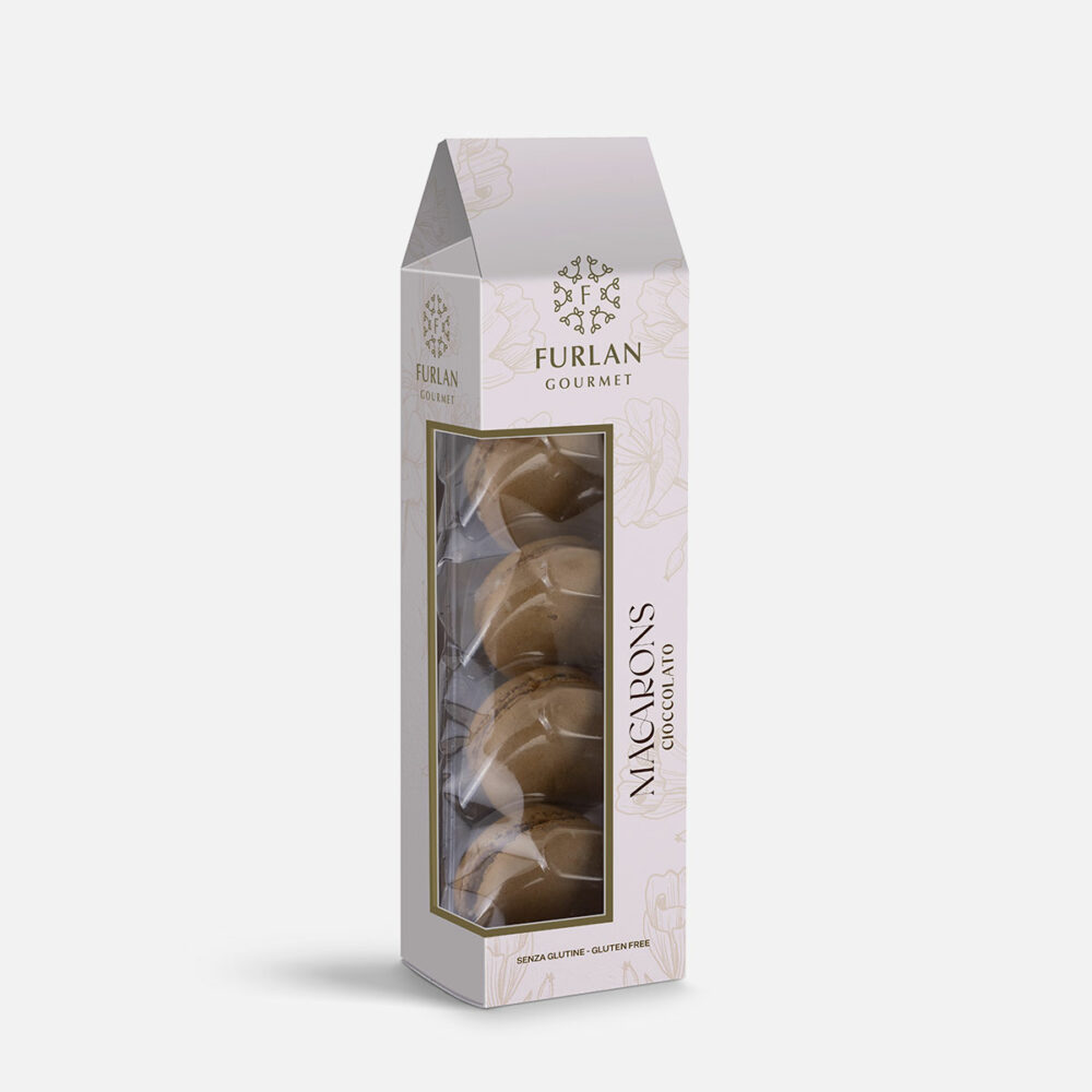 Meringhe alle Mandorle farcitura al cioccolato - 4 Macarons