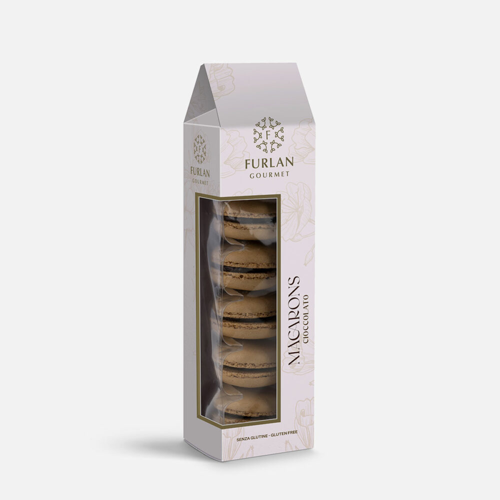 Meringhe alle Mandorle farcitura al cioccolato - 6 Macarons