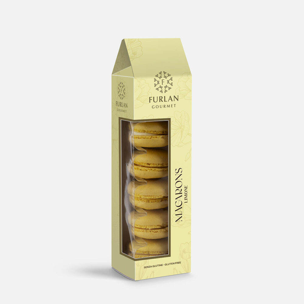 Meringhe alle Mandorle farcitura al gusto limone - 6 Macarons