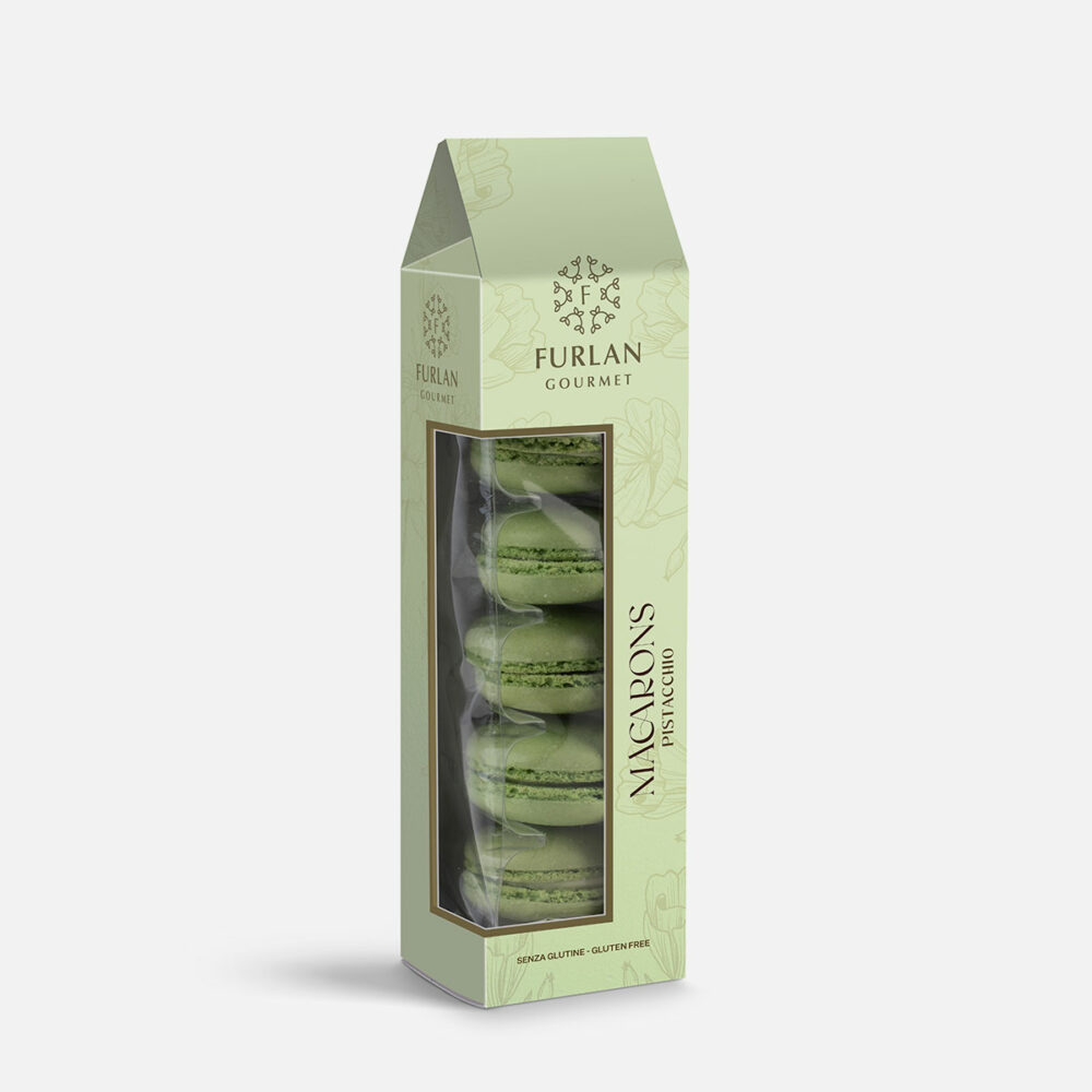 Meringhe alle Mandorle farcitura al gusto pistacchio - 6 Macarons