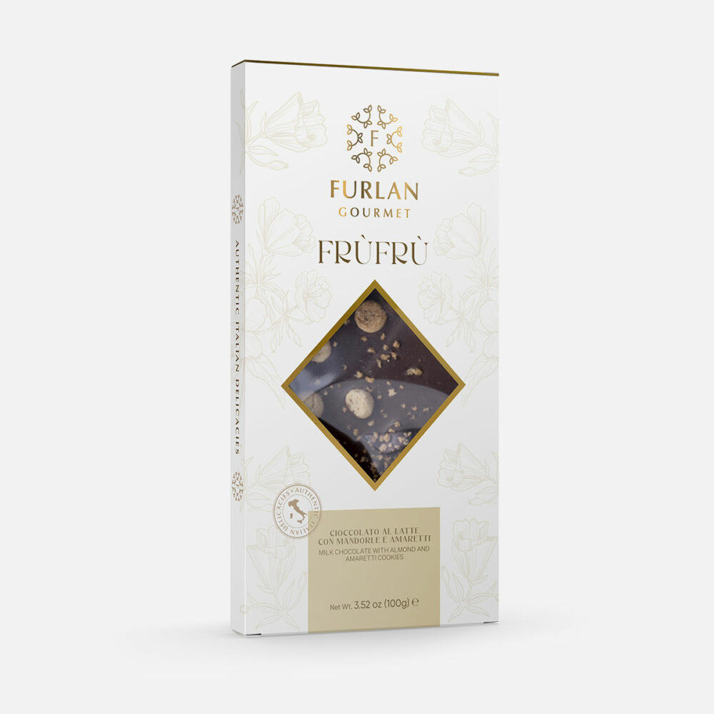 Cioccolato al latte con mandorle e amaretti