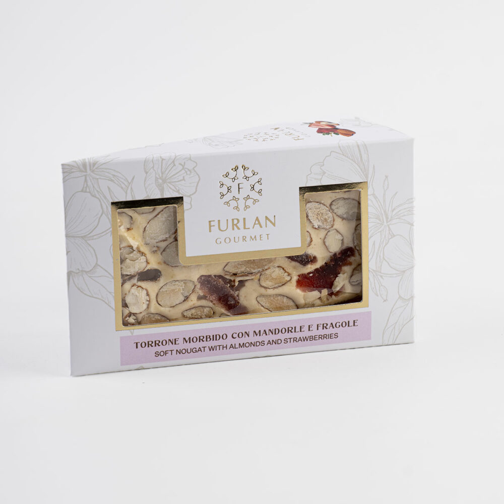 Torrone Morbido con Mandorle e Fragole