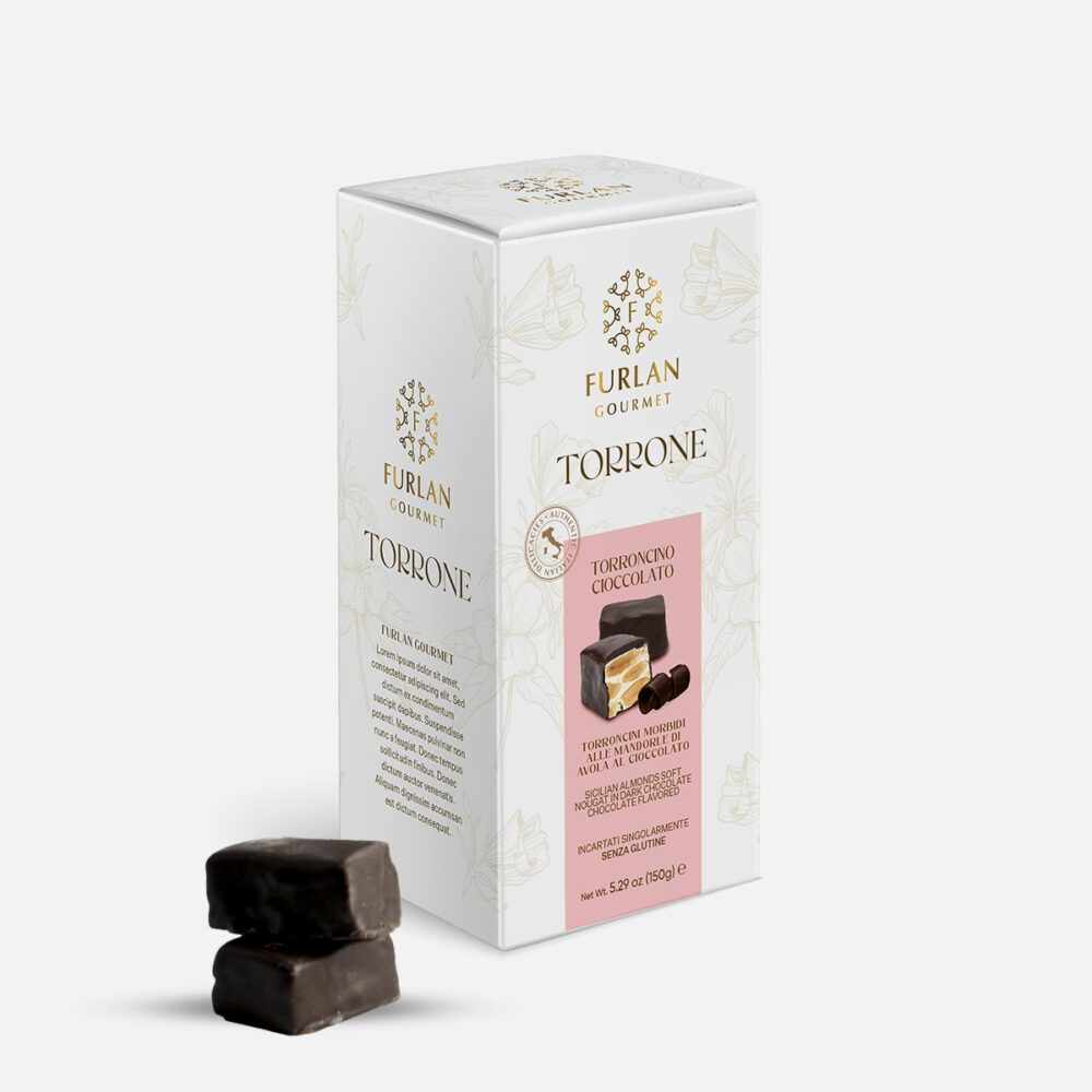 Torroncini morbidi alle mandorle di Avola al Cioccolato