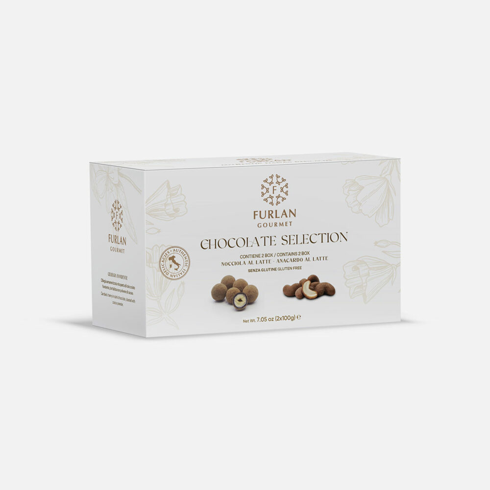 Nocciole e Anacardi ricoperti di cioccolato al latte e tartufati con polvere di cacao