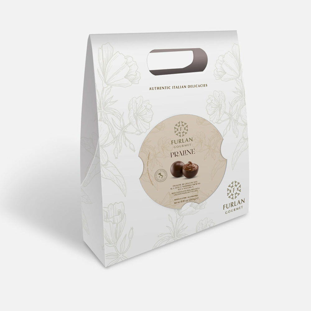 Praline di cioccolato al latte e morbido ripieno alla nocciola - Bag